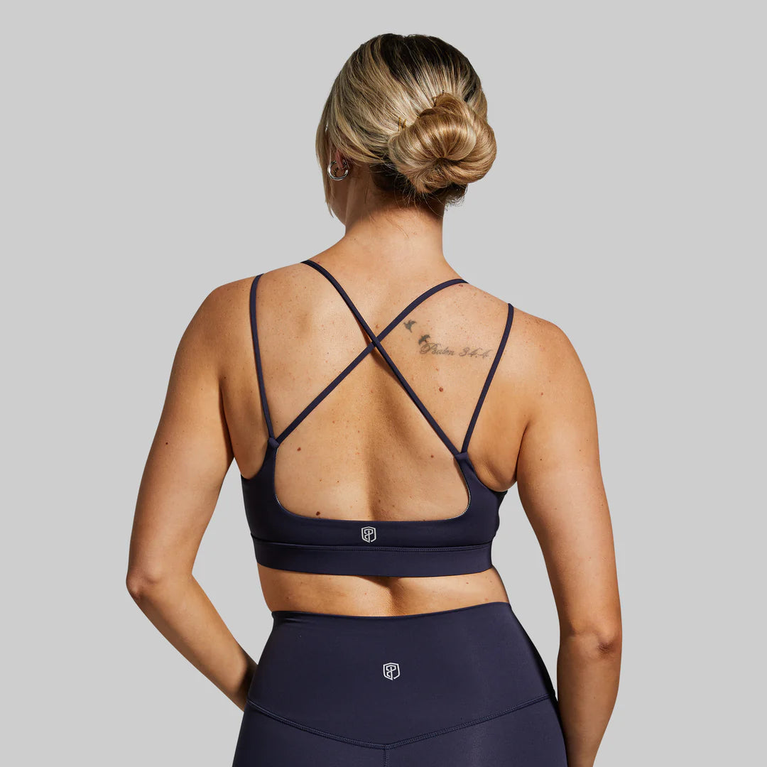 Exhale Sports Bra - Navy (Small - Medium - Large)