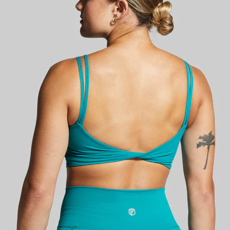 Don't Get It Twisted Sports Bra - Emerald (Small)