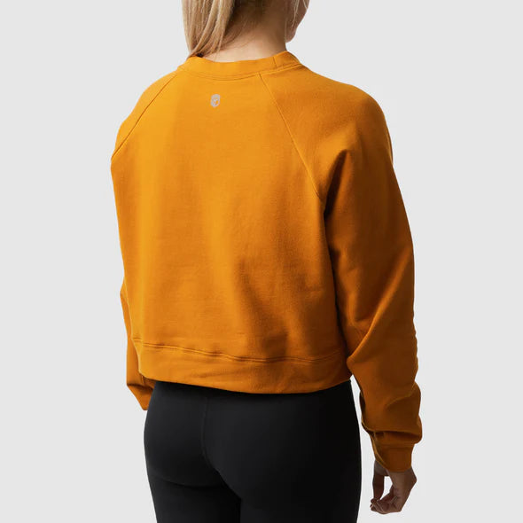 *Outlet* Unmatched Cropped Crew Sweatshirt