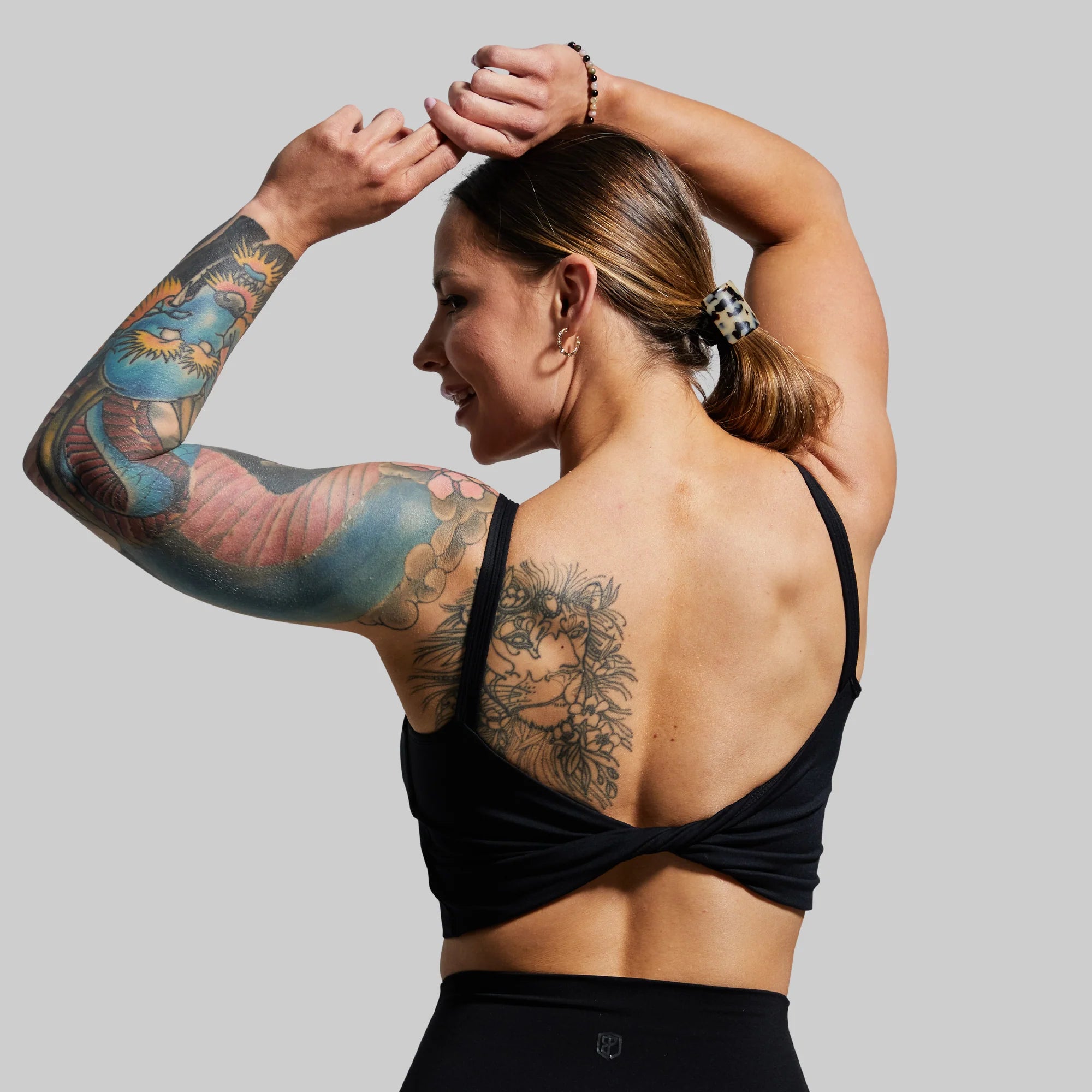 Don't Get It Twisted Sports Bra - Black