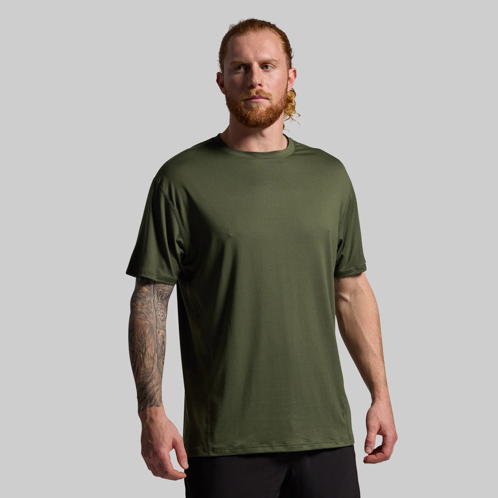 Athleisure Tee - Tactical Green