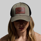 Outdoor Leather Patch FLEX Trucker Hat
