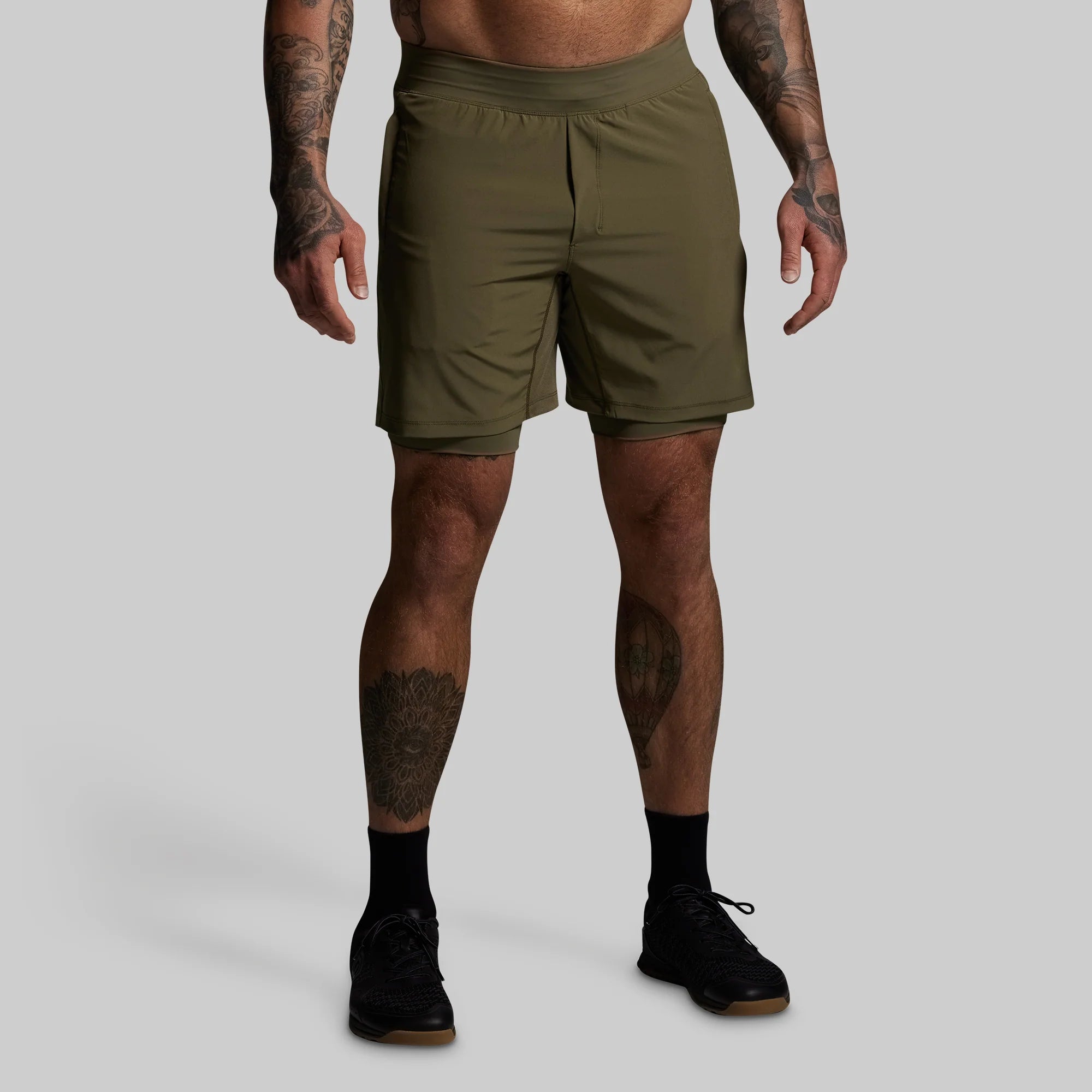 VERSATILE SHORT W/ COMPRESSION 7" - OD Green