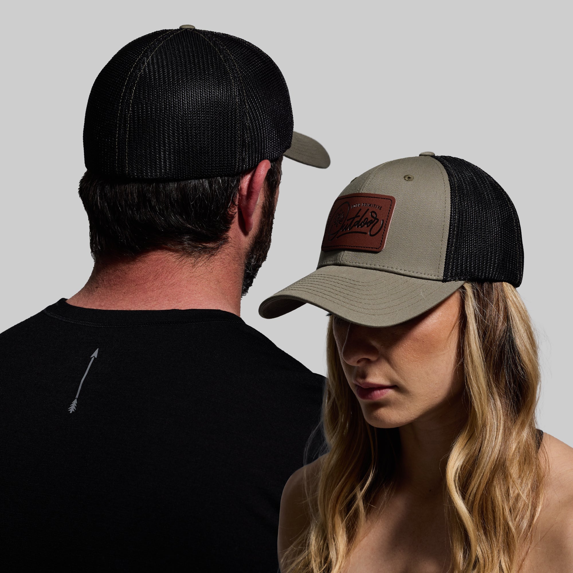 Outdoor Leather Patch FLEX Trucker Hat