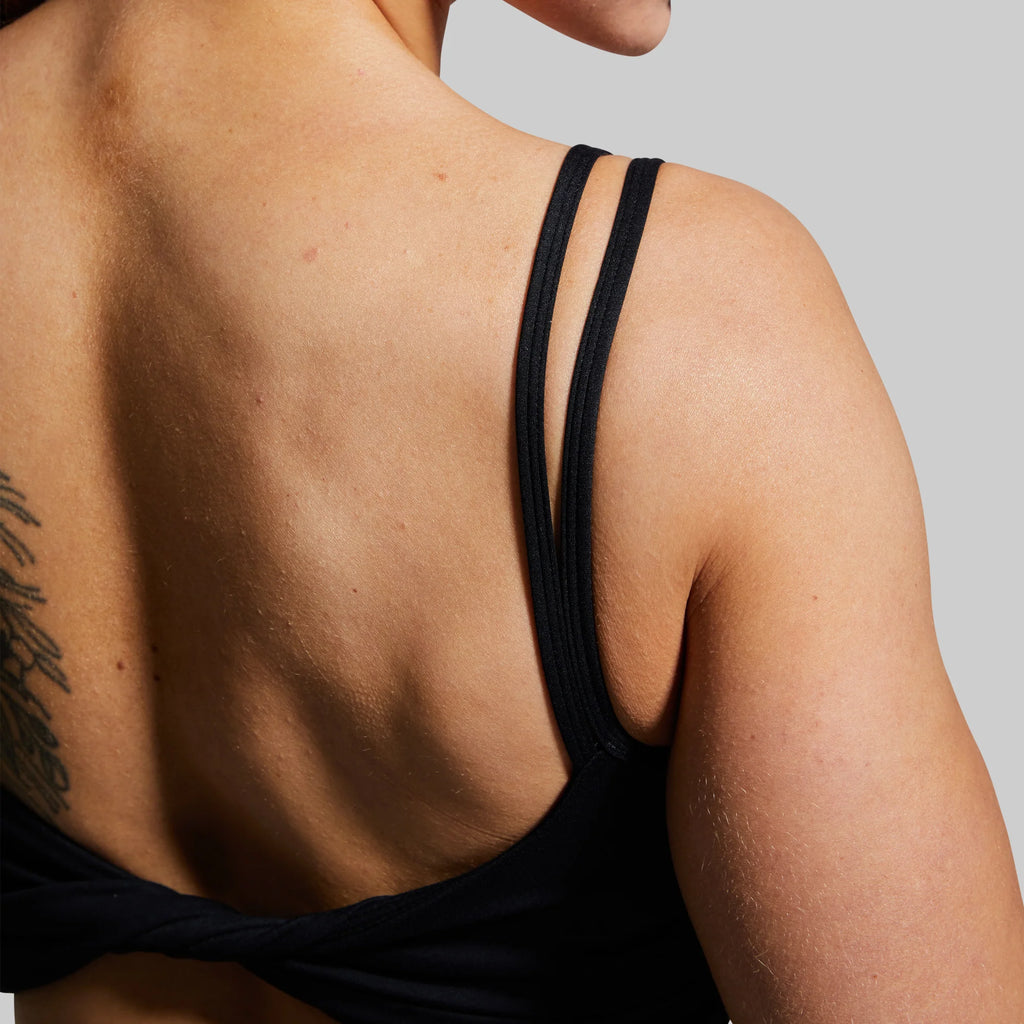Don't Get It Twisted Sports Bra - Black