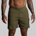 VERSATILE SHORT W/ COMPRESSION 7" - OD Green