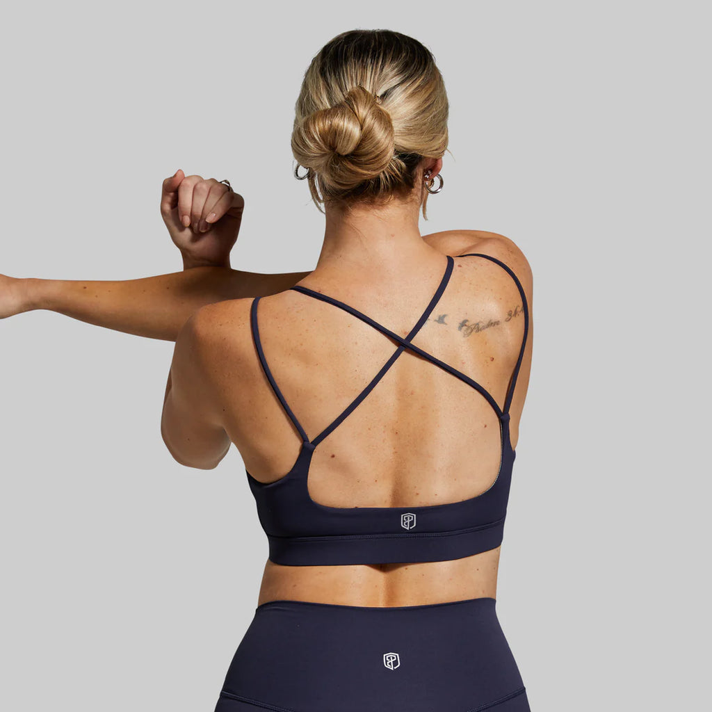 Exhale Sports Bra - Navy (Small - Medium - Large)