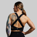 Double Cross Sports Bra - Black