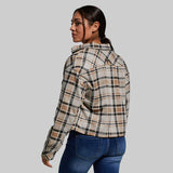 *Forpöntun* WOMEN'S SHERPA CROPPED FLANNEL