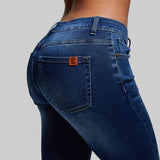 *Forpöntun* FLEX STRETCHY MID-RISE SKINNY JEAN