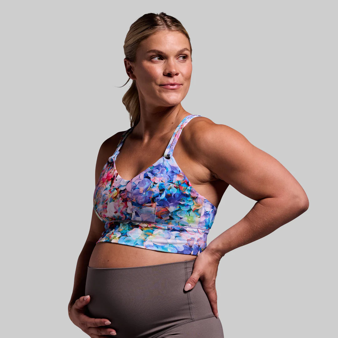 Milk and Muscles Nursing Sports Bra - Floral Refresh (XSmall - Small - Large - XLarge - 2XLarge)