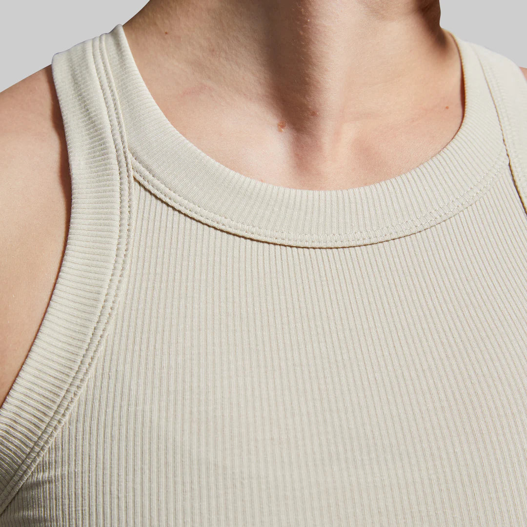 Day To Day Ribbed Tank - Oatmeal