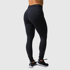 *Outlet* Pleated Moto Leggings - Black