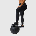 *Outlet* Pleated Moto Leggings - Black