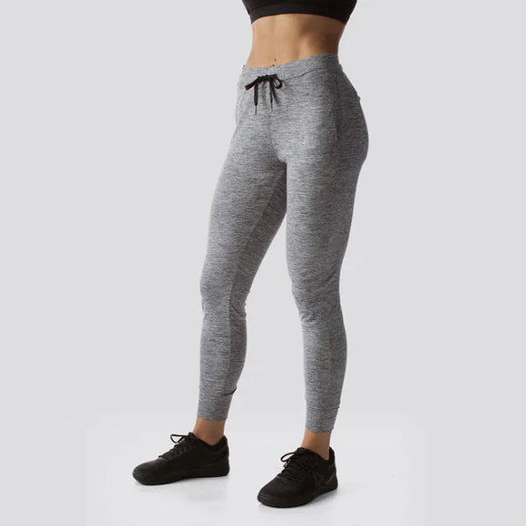 Female Rest Day Athleisure Joggers - Heather Grey