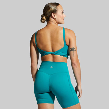 Don't Get It Twisted Sports Bra - Emerald (Small)