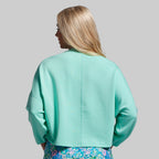 *Forpöntun* Lounge Lux Cropped Pullover - Jelly Mint