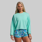 *Forpöntun* Lounge Lux Cropped Pullover - Jelly Mint