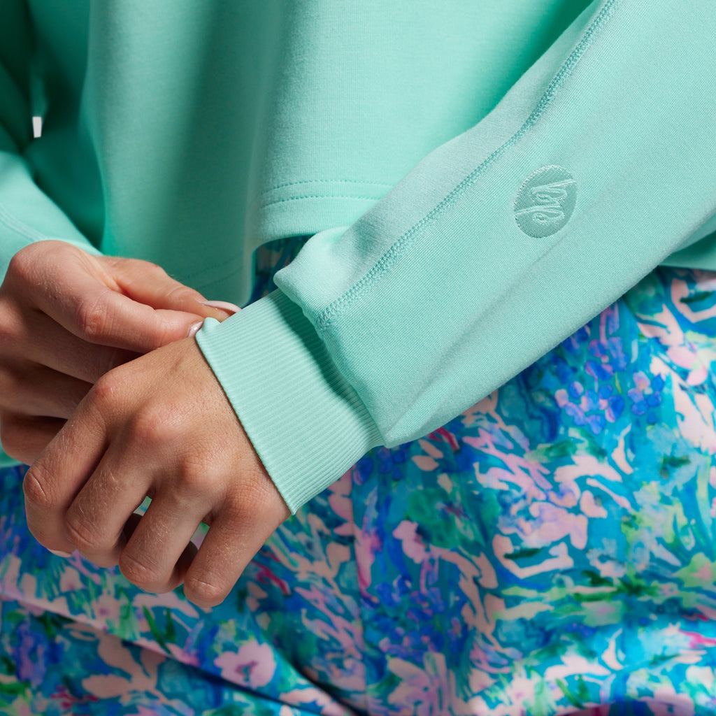 *Forpöntun* Lounge Lux Cropped Pullover - Jelly Mint