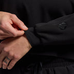 *Forpöntun* Lounge Lux Cropped Pullover - Black