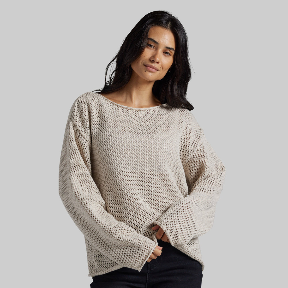 BP All Day Sweater - Taupe Mist
