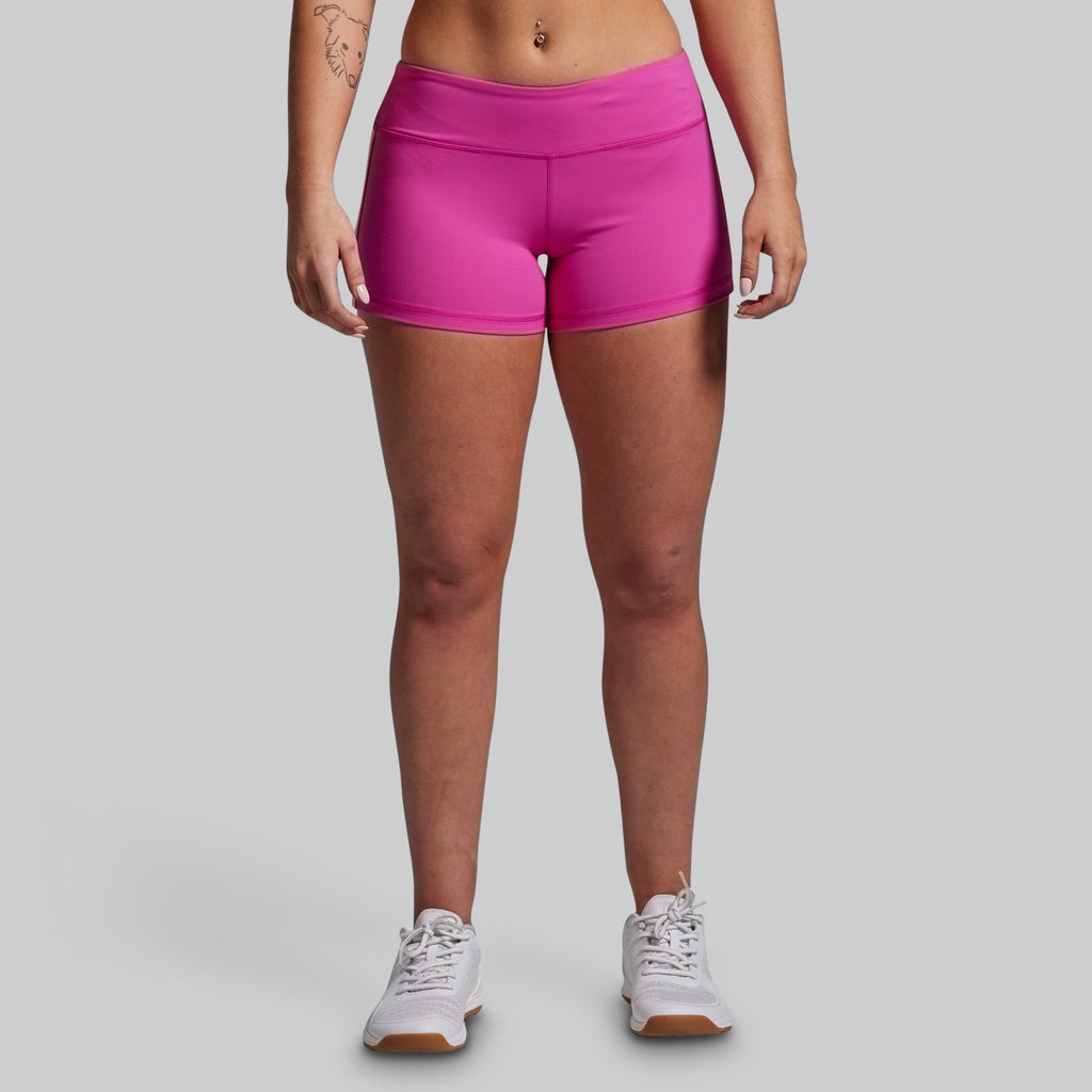 *Forpöntun* Double Take Booty Short - Fuchsia