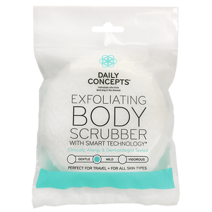 Daily exfoliating body scrubber