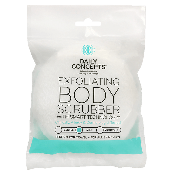 Daily exfoliating body scrubber