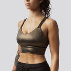 *Outlet* Milk and Muscles Nursing Sports Bra - Gold Digger