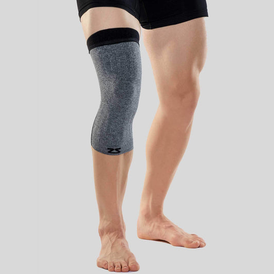 Compression Knee Sleeve - Heather Grey