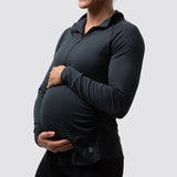 Maternity Zip Neck Athleisure Long Sleeve