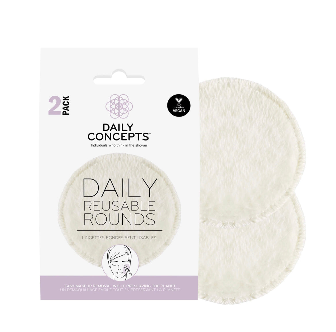 Daily Reusable Rounds (2 í pakka)