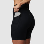 Born Primitive Tempo Biker Shorts Svartar (20 cm sídd)