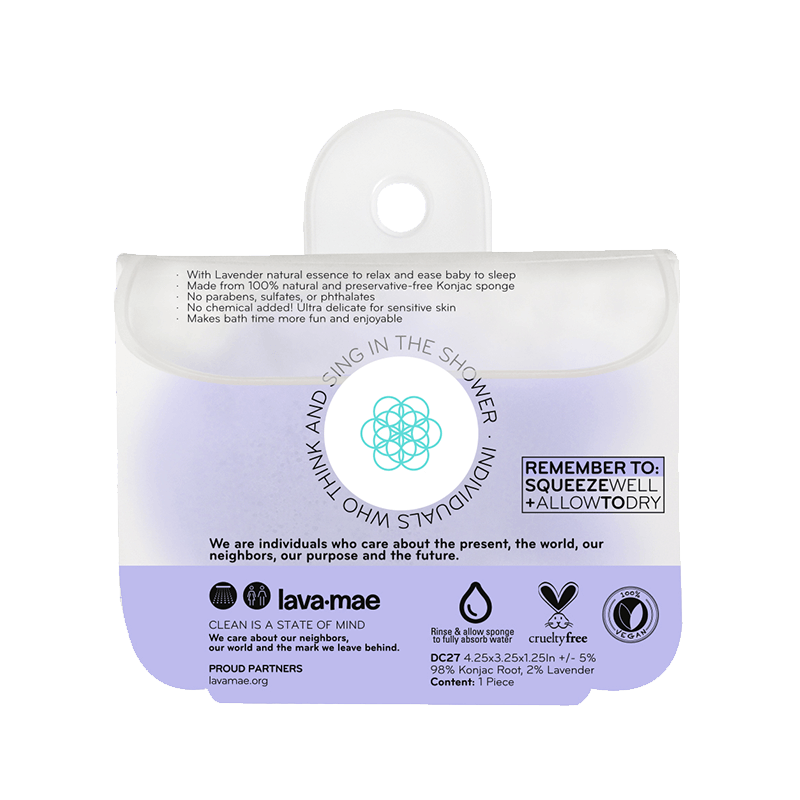 Your Baby's Konjac Sponge - Lavender