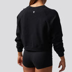 *Outlet* Unmatched Cropped Crew Sweatshirt